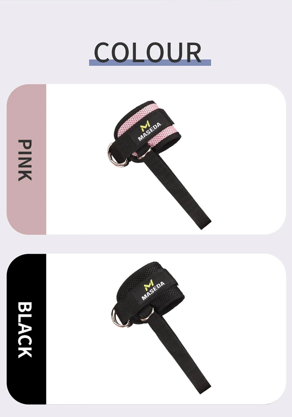 1Pcs Fitness Ankle Straps for Cable Machines Padded Ankle Cuffs