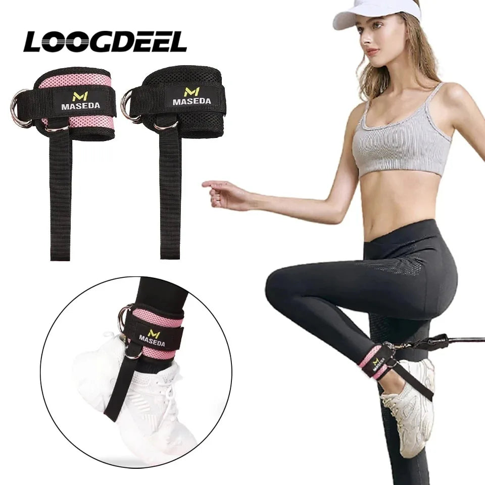 1Pcs Fitness Ankle Straps for Cable Machines Padded Ankle Cuffs