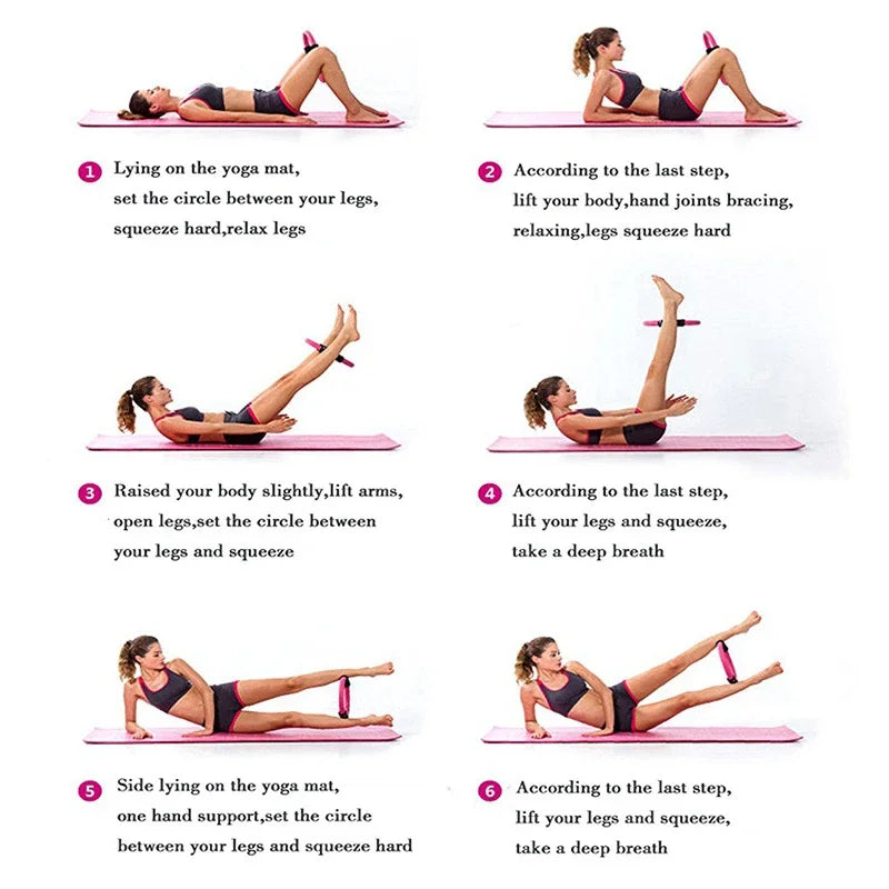 1Pcs Yoga Pilates Ring Non-slip Sports Resistance