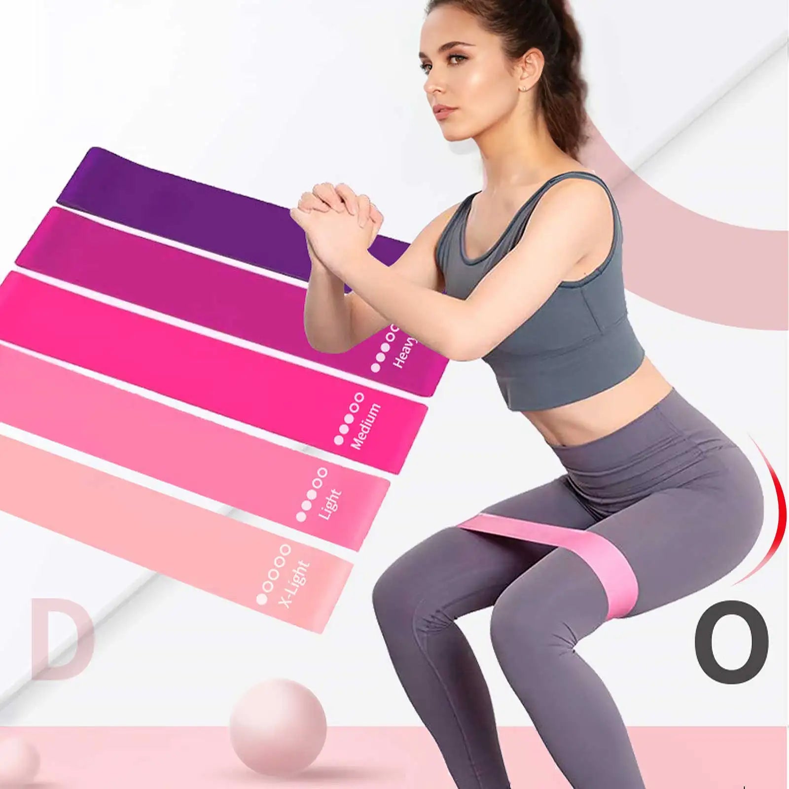 Resistance Bands TPE Exercice Loop 5 Levels Stretch Bands