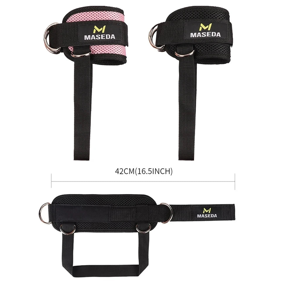 1Pcs Fitness Ankle Straps for Cable Machines Padded Ankle Cuffs
