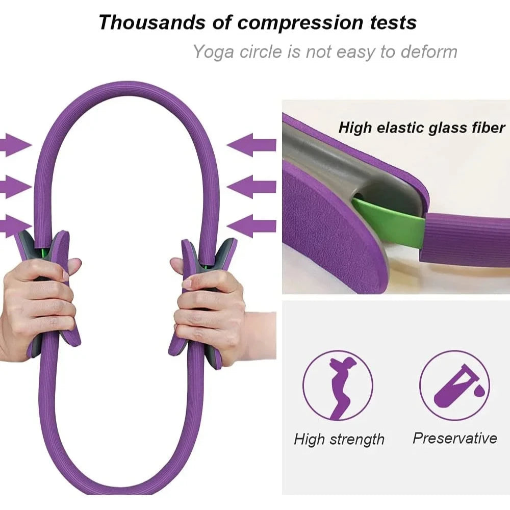 1Pcs Yoga Pilates Ring Non-slip Sports Resistance