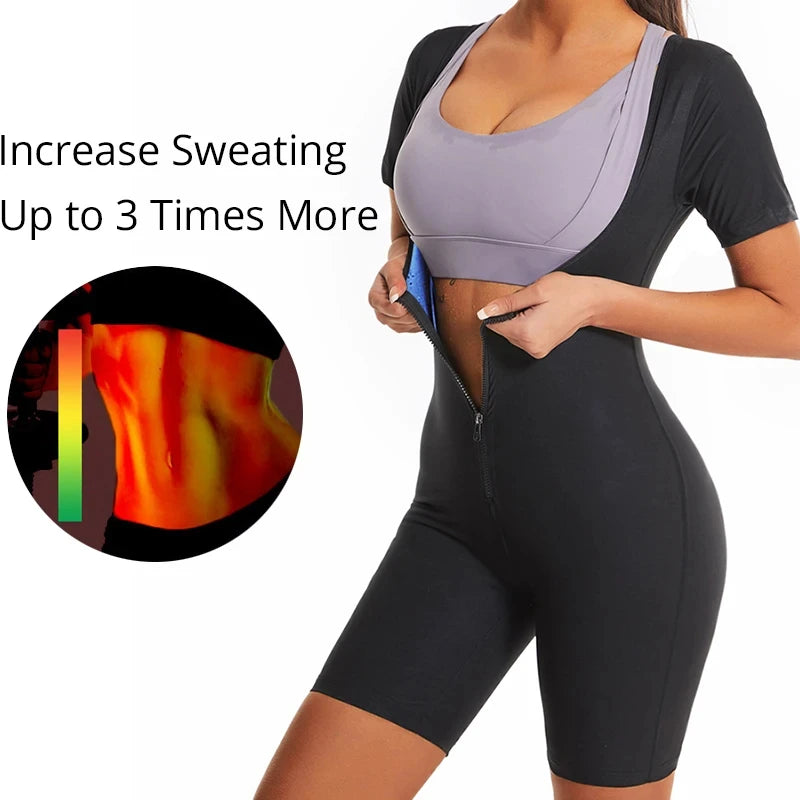 Women Sauna Suit Sweat Shirts Slimming Hot