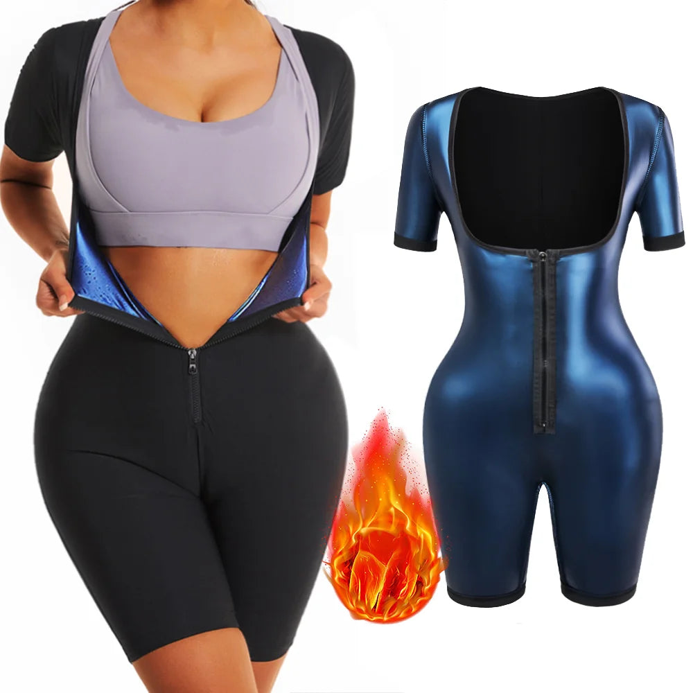 Women Sauna Suit Sweat Shirts Slimming Hot