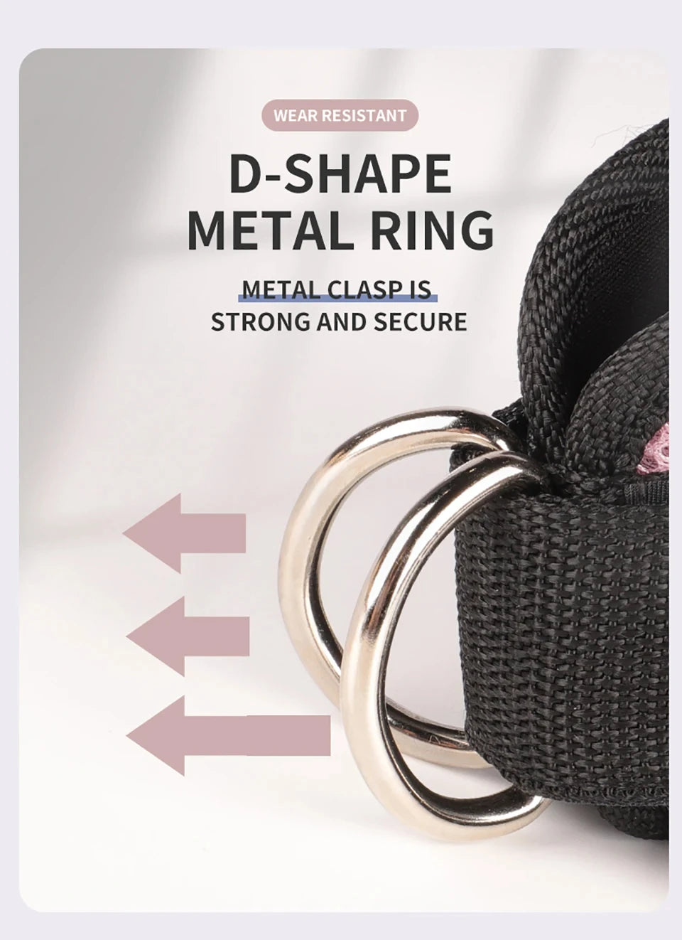 1Pcs Fitness Ankle Straps for Cable Machines Padded Ankle Cuffs